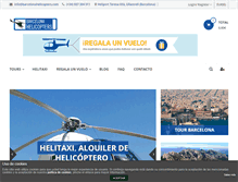 Tablet Screenshot of barcelonahelicopters.com